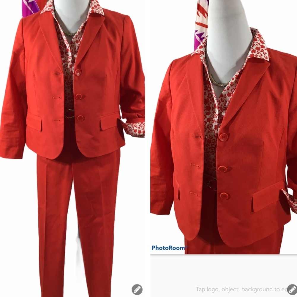 Talbots 3pc jacket/top/pants set 6/6/4